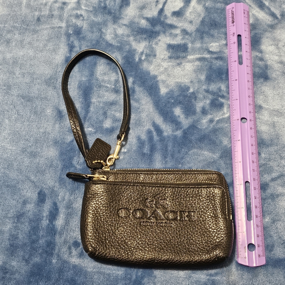 Coach Double Zipper Wristlet